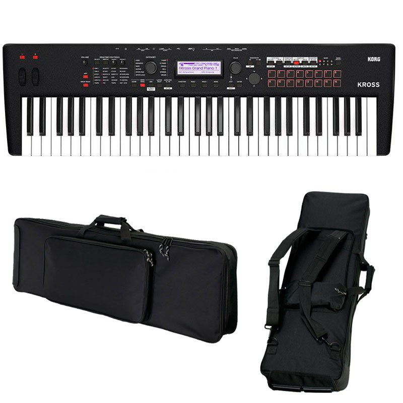 翌日配達 KROSS2 61 MB（Super Matte Black）+背負える汎用ソフトケースセット KORG (新品) 50,820円