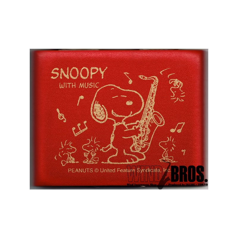 翌日配達 スヌーピーウィズミュージック テナーサックス用リードケース 5枚入 [STS-05] SNOOPY WITH MUSIC (新品)