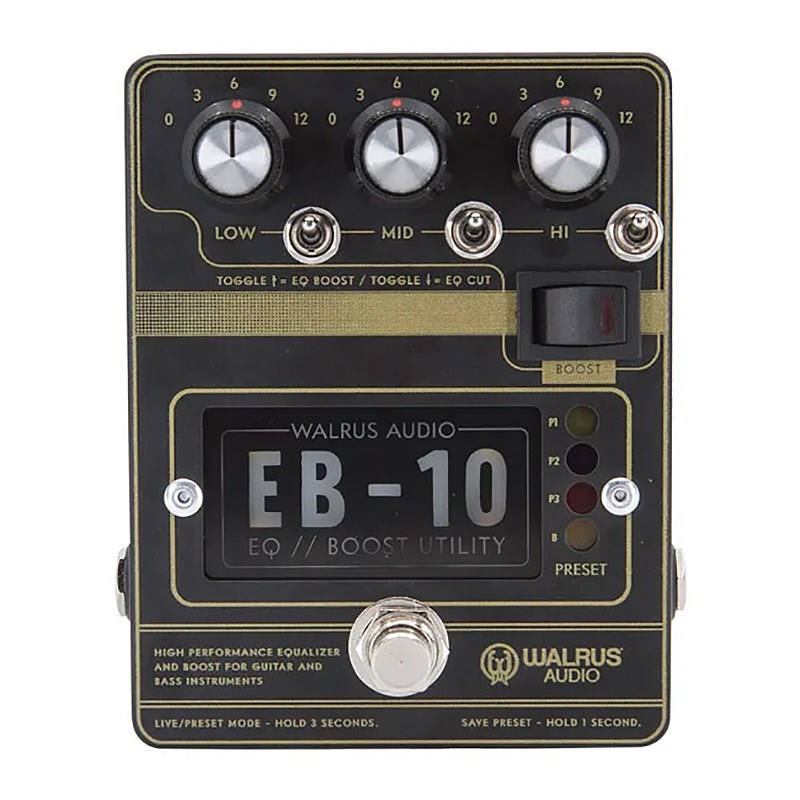EB-10 PREAMP//EQ//BOOST [Matte Black] WAL-EB10 #B（ウォルラスオーディオ） WALRUS AUDIO (新品)