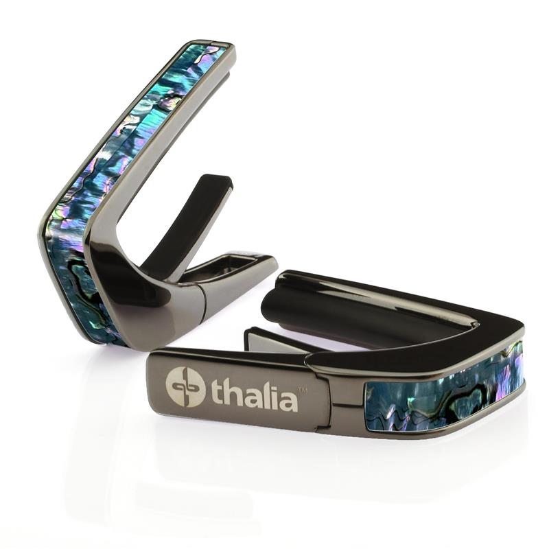 【新商品】Exotic Shell Series Black Chrome Maya Blue Mexican Abalone タリアカポ Thalia Capo (新品)｜イケベ楽器ショップ