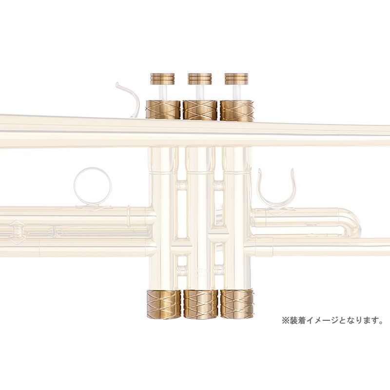 KGU MUSIC Bachトランペット用 トリムキット　ライト　中古 KGU MUSIC Bachトランペット用 トリムキット ライト ラピス石付き