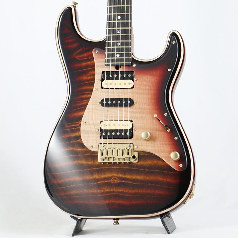 Ikebe 50th Anniversary ST-22 Selected 5A Quilted Maple Top (Tiger Eye Burst) [SN.033312] T’s Guitars (新品)