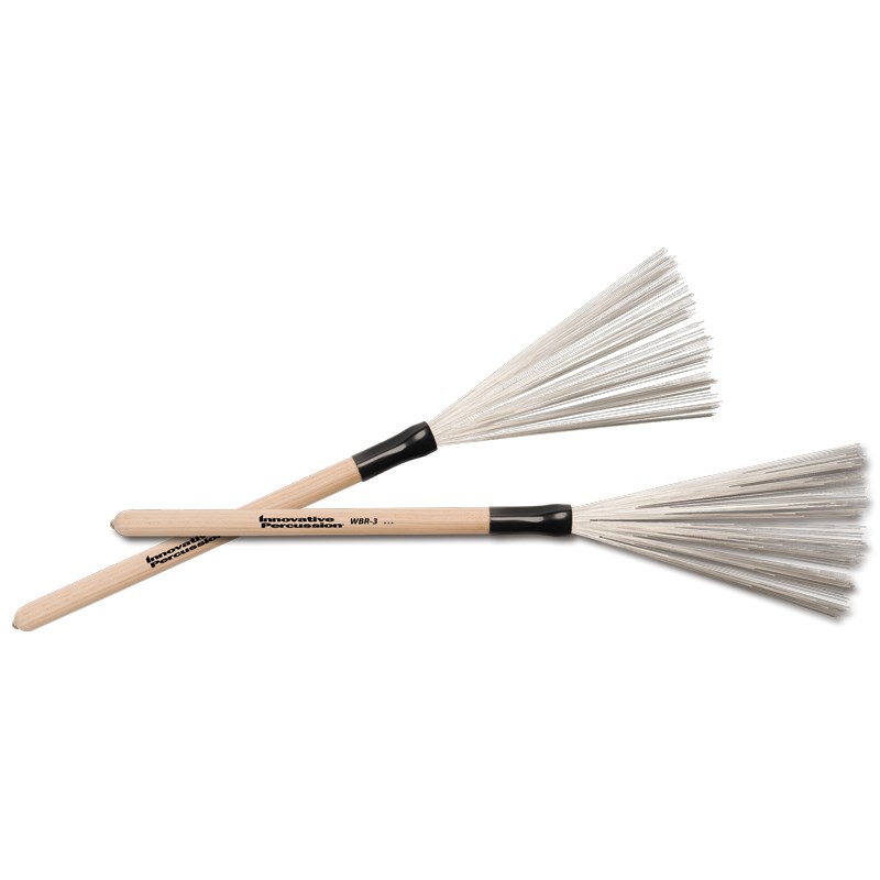 WBR-3 [Fixed Wood Handle Wire Brushes / Medium] Innovative Percussion (新品)