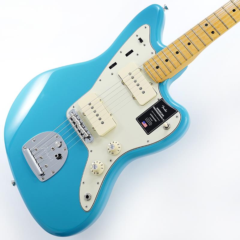 American Professional II Jazzmaster (Miami Blue/Maple) 【B級特価】 Fender USA (アウトレット 並品)｜イケベ楽器ショップ