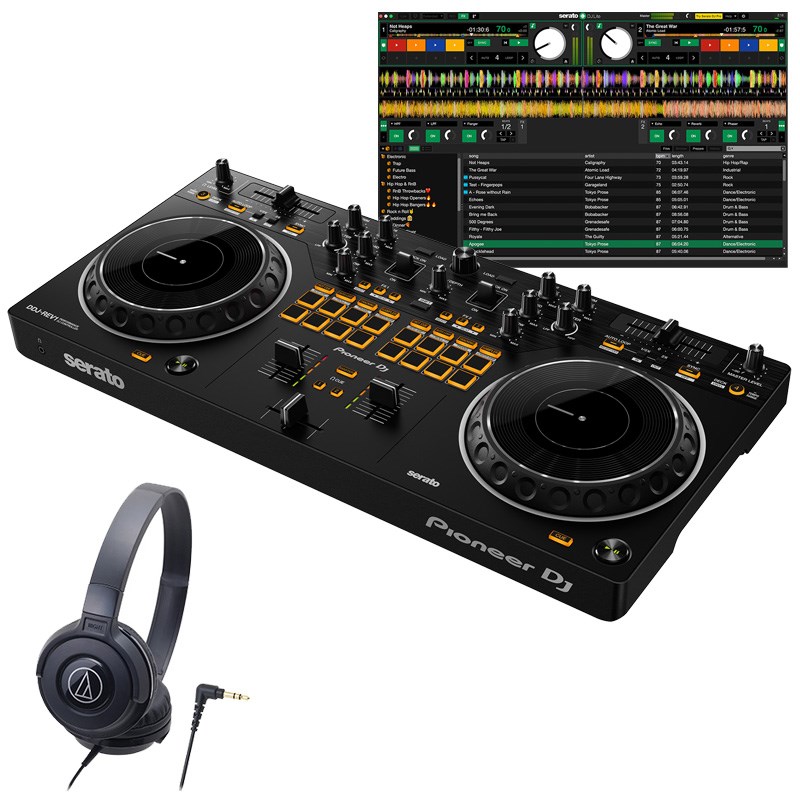 DDJ-REV1 + ATH-S100BK ヘッドホンセット 【無償ダウンロード版Serato DJ Lite対応】 Pioneer DJ (新品)｜イケベ楽器ショップ