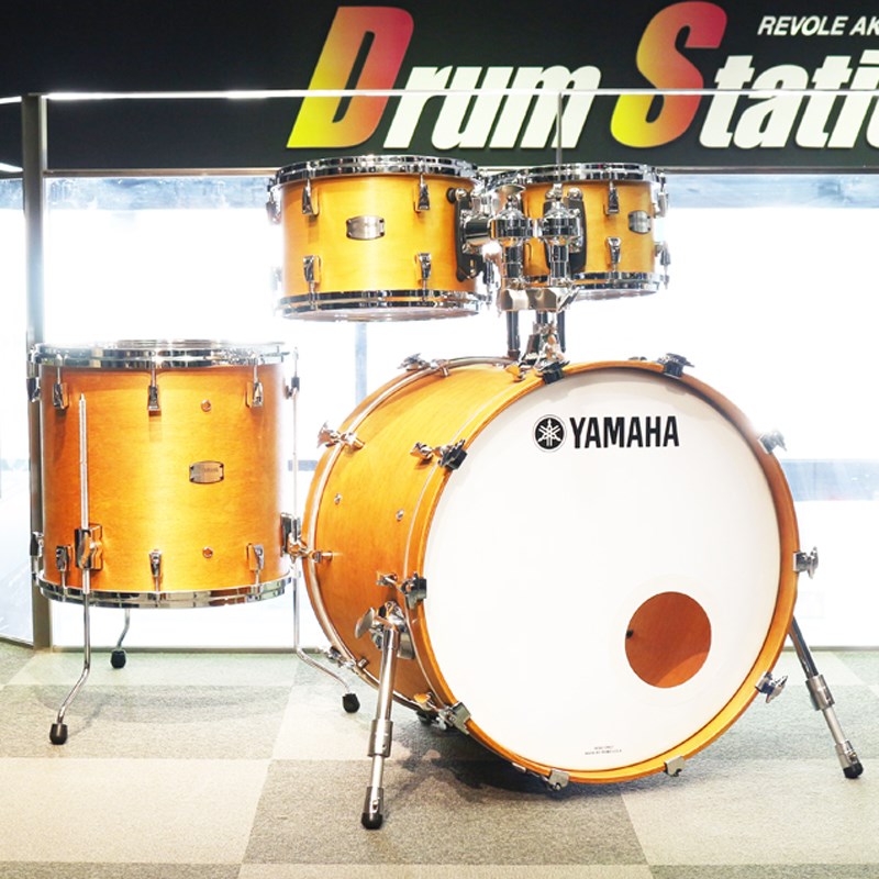 Absolute Hybrid Maple 4pc Drum Set【BD22、FT16、TT12＆10/カラー：ヴィンテージナチュラル（VN）】 [AMB2218+AMP6F3] YAMAHA (新品)｜イケベ楽器ショップ