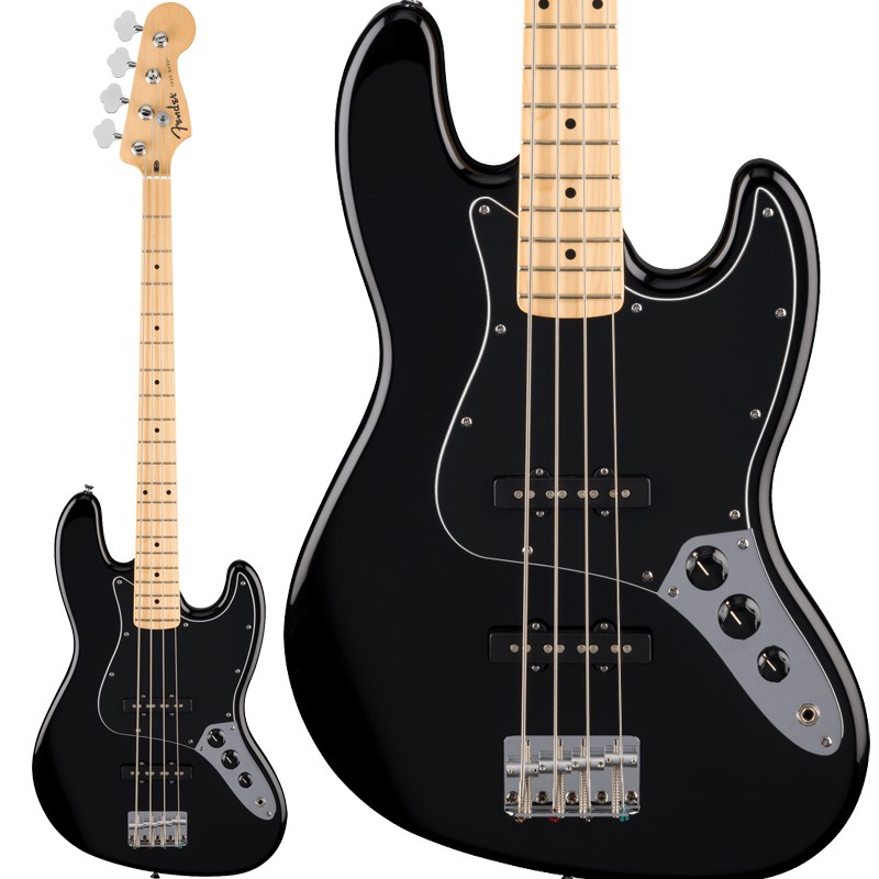 翌日配達 Standard Jazz Bass (Black/Maple)【値上げ前旧価格品】 【春得セール】 Fender Standard Series (新品)