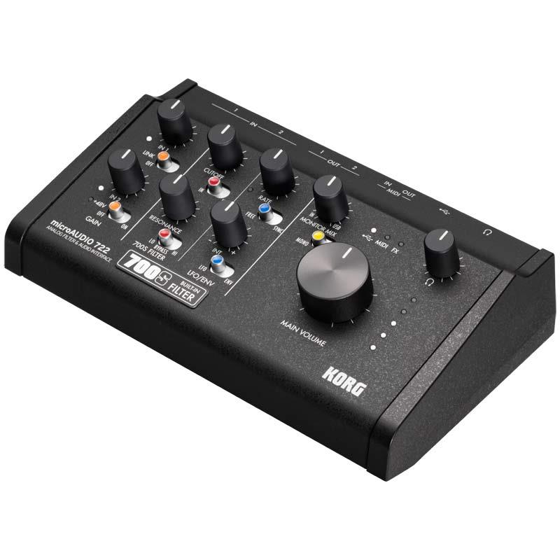 翌日配達 microAUDIO 722 ANALOGUE FILTER & AUDIO INTERFACE (オーディオインターフェイス)(コルグ)(24bit/192kHz)(Stereo Link機能)(アナログフィルター搭載) KORG (新品)