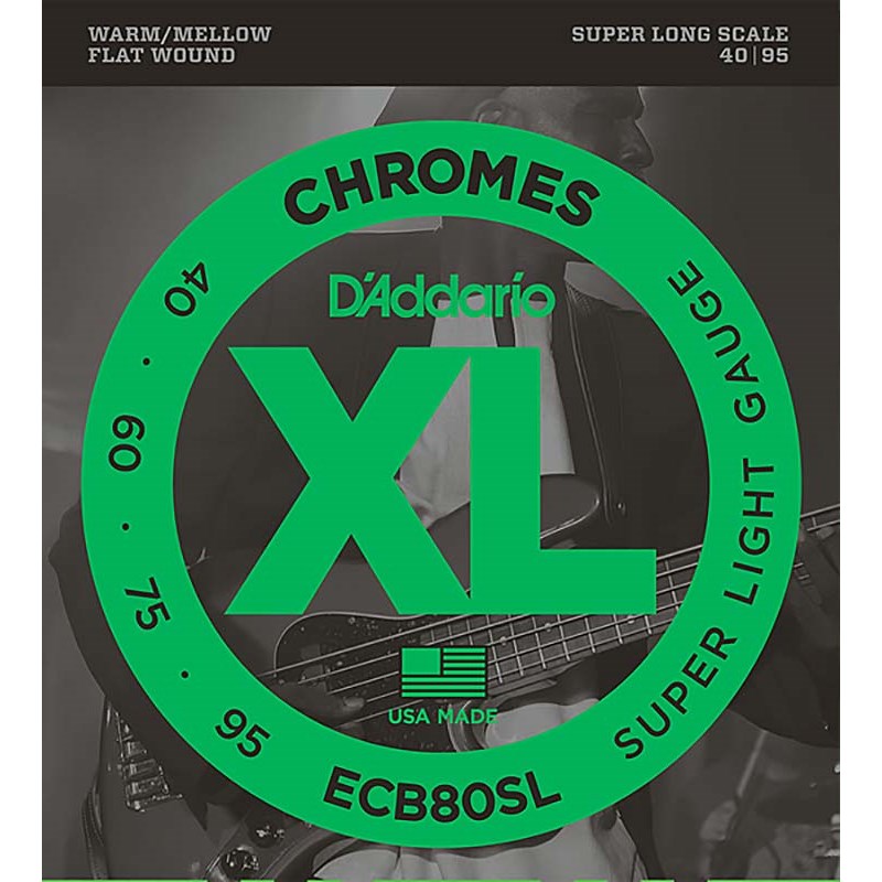 Chromes Flat Wound ECB80SL D’Addario (新品)