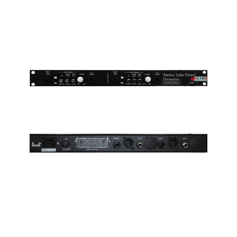 STDB-1 V.I.R 【Stereo Tube Direct Box / Line Driver】 【受注発注品・納期3～4週間】 Demeter (新品)