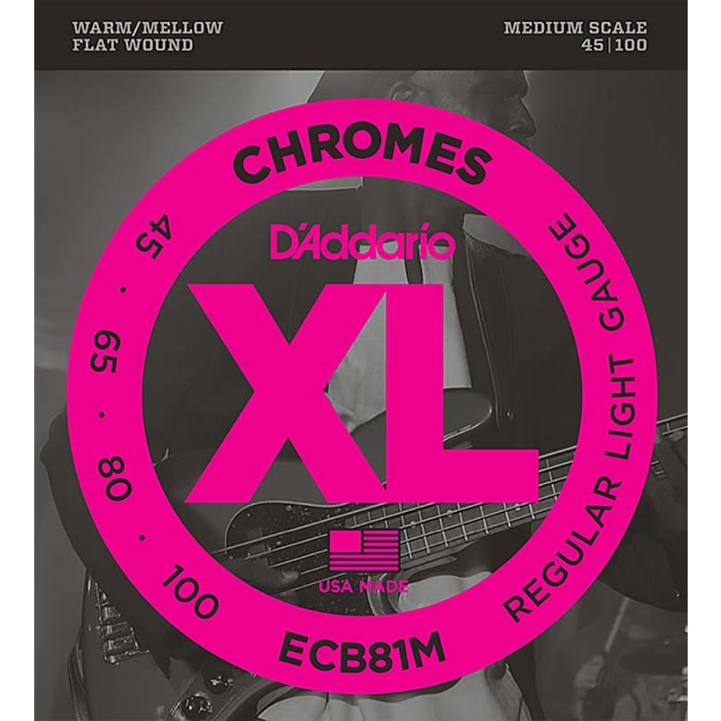 Chromes Flat Wound ECB81M D’Addario (新品) 4,959円