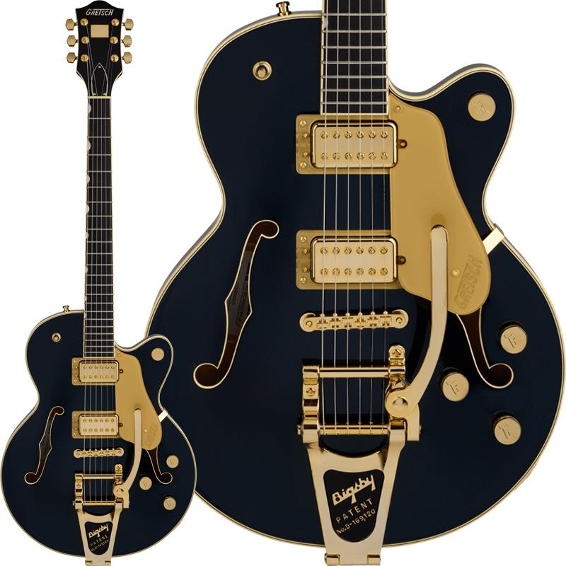 Professional Collection Broadkaster Jr. LX Center Block with String-Thru Bigsby （Midnight Sapphire／Ebony） GRETSCH (新品)