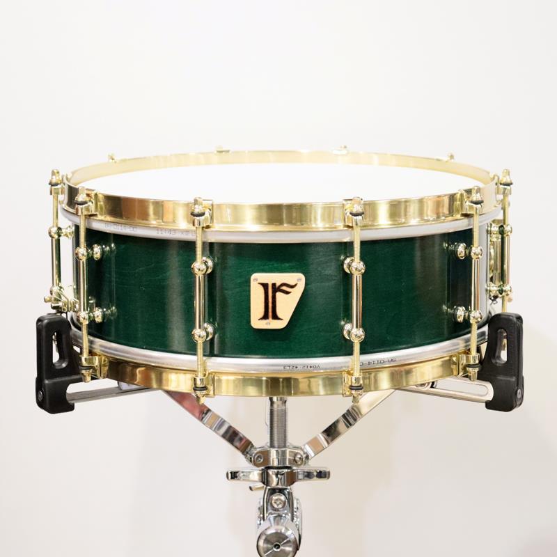 Custom Order. Vintage Maple 14''×5'' Snare Drum - Orive Green【店頭展示特価品】 riddim (アウトレット 美品)|イケベ楽器ショップ