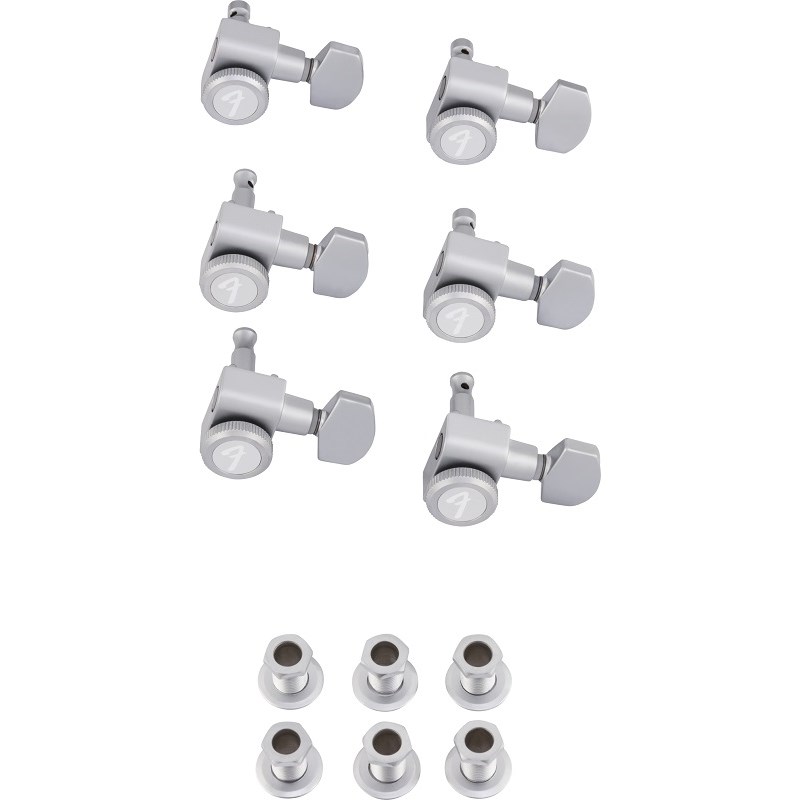翌日配達 【春得セール】 Locking Stratocaster/Telecaster Tuning Machine Sets Brushed Chrome (6) [0990818000] Fender USA (新品) 9,394円