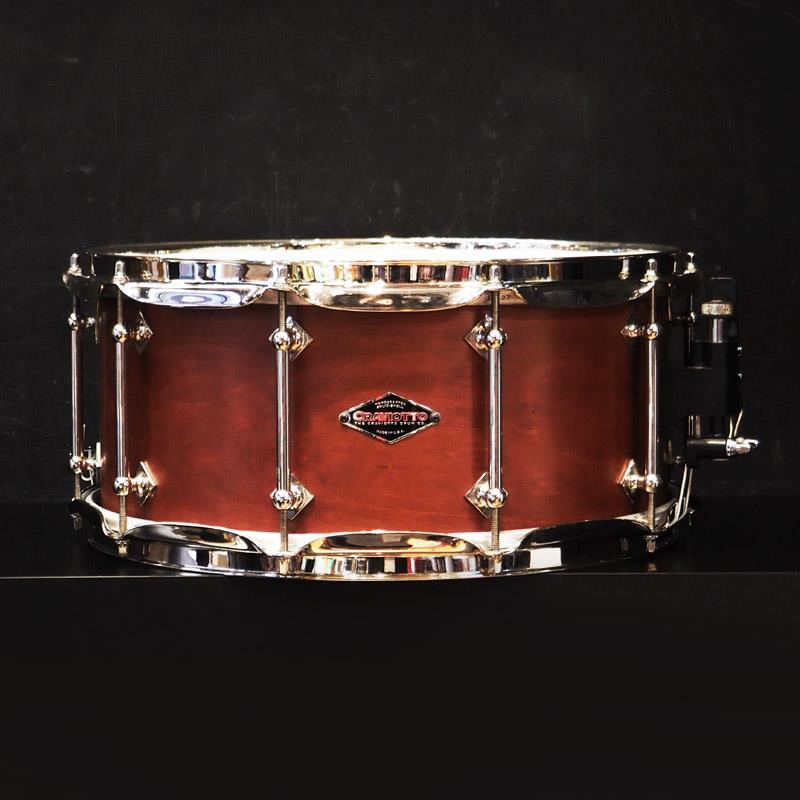 USED 中古 Custom Shop Solid Cherry Shell Snare Drum 14×6.5 [2004年製造/250 of 29/ロゴ入りケース付属] Craviotto (ユーズド やや使用感あり)