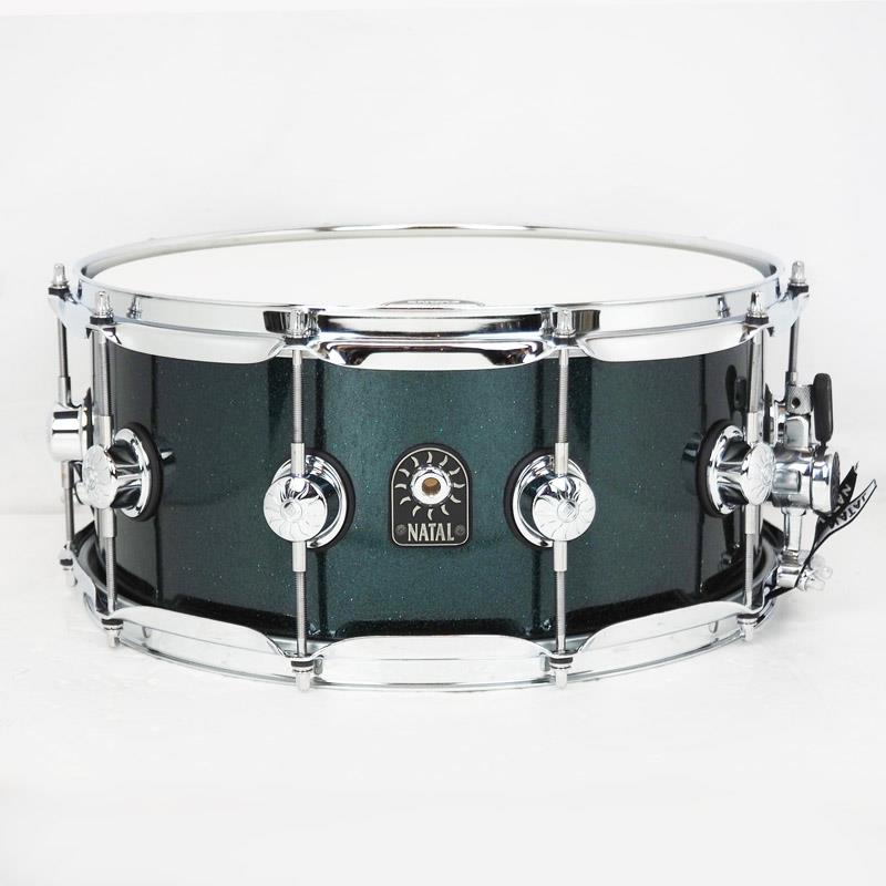 S-TW-S465-BR [Cafe Racer Snare Drum 14''×6.5''/British Green Sparkle] NATAL (新品)