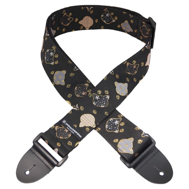 西陣織りギターストラップ DGS-NKN60　金襴猫伝統柄 Daiking Corporation (新品)