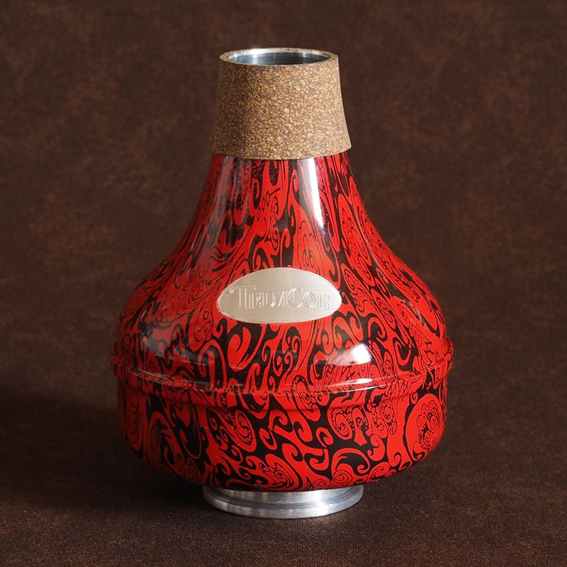トランコア / 《Doc-Ouflage》 Zinger DCZ-033 (Black Swirls - Red) ワウワウ トランペット用 ミュート TrumCor (新品)|イケベ楽器ショップ