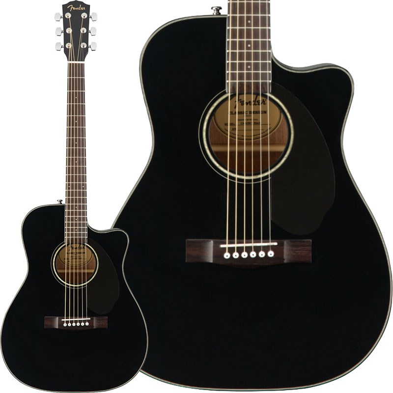 アコースティックギター 黒 カッタウェイ 楽天市場】Fender CD-60SCE Black 新品[フェンダー][カッタ