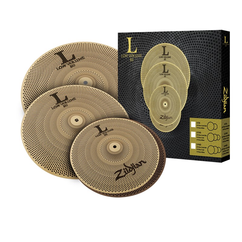 L80 Low Volume Cymbal Set LV468 [NAZLLV468 / 14 HiHats， 16 Crash， 18 Crash Ride] Zildjian (新品)