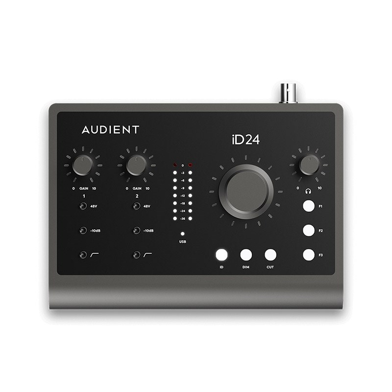 iD24 【期間限定Oyaide d+USB Type C to C 1.0mプレゼント】(オーディエント)(オーディオインターフェース)(USB-C対応)(ループバック搭載) audient (新品)｜イケベ楽器ショップ 44,330円