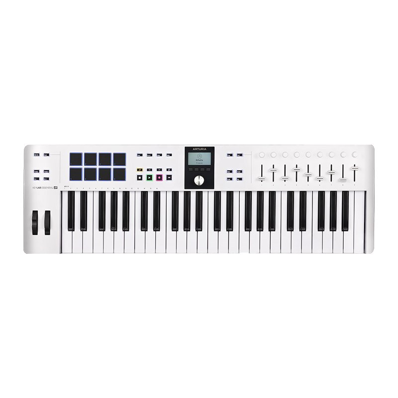 KeyLab Essential 49 mk3 (アートリア)(キーラボ)(49鍵盤)(MIDIコントローラー)(ホワイト) Arturia (新品)｜イケベ楽器ショップ