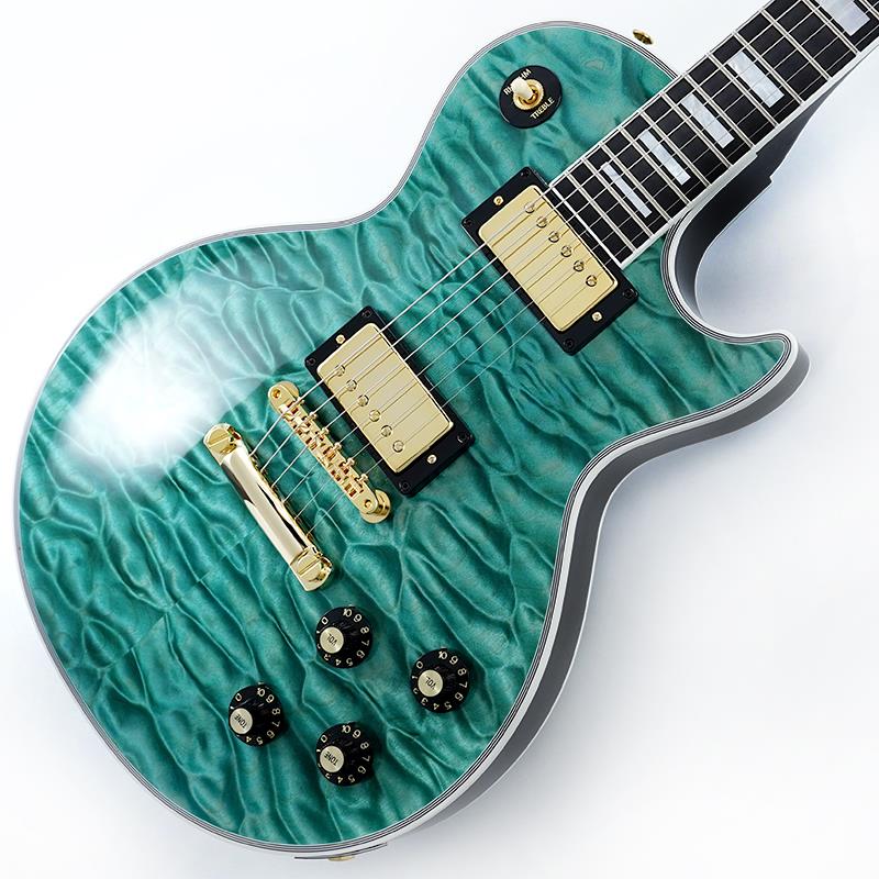 IKEBE 50th Anniversary 1968 Les Paul Custom 7A Quilt Maple Top Gloss Trans Aqua SN.511028 【 SUMMER FAIR】 Gibson (新品)|イケベ楽器ショップ