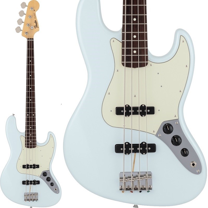 【入荷待ち、ご予約受付中】 Traditional 60s Jazz Bass (Sonic Blue) Fender Made in Japan (新品)|イケベ楽器ショップ