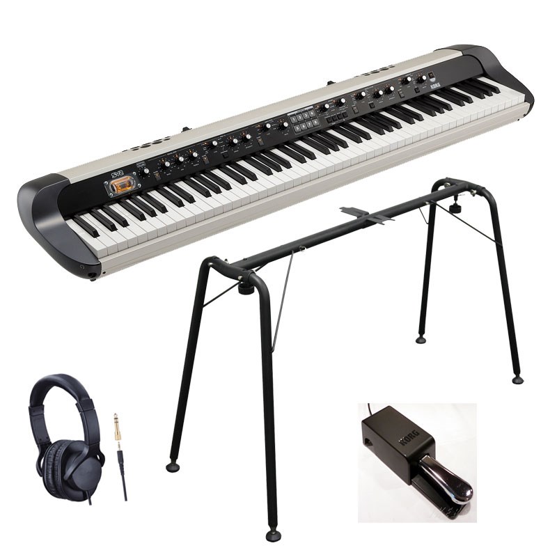 SV-2S 88+ST-SV1-BK（純正スタンドセット【ヘッドホン、お手入れクロス付】※配送事項要ご確認 KORG (新品)
