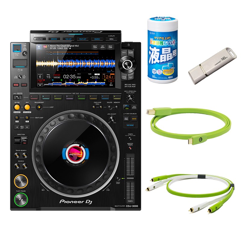 翌日配達 CDJ-3000 + OYAIDEケーブル&DJ必需品アクセサリーSET (パイオニアディージェー) Pioneer DJ (新品)