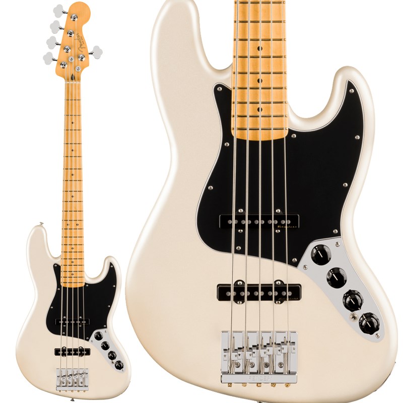 【入荷待ち、ご予約受付中】 Player II Modified Active Jazz Bass V (Olympic Pearl) Fender MEX (新品)|イケベ楽器ショップ