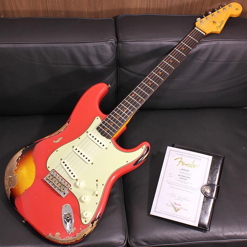 2023 Collection Time Machine 1960 Stratocaster Heavy Relic (Aged Fiesta Red over 3-Tone Sunburst) [SN.CZ572347] 【キズあり特価】 Fender Custom Shop (アウトレット 並品) 336,600円