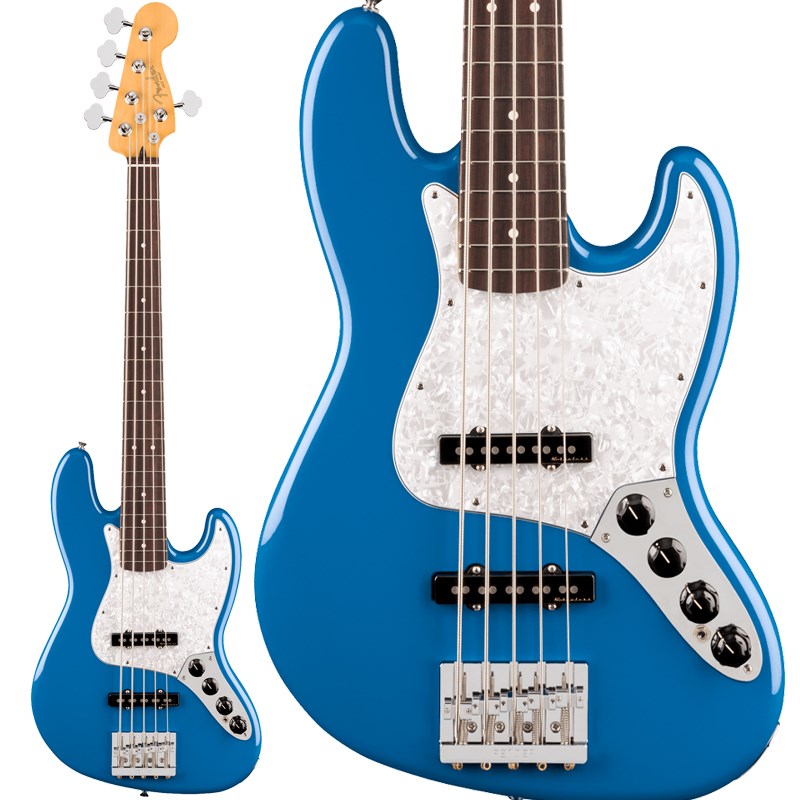 Player II Modified Active Jazz Bass V (Electric Blue) 【大決算セール】 Fender MEX (新品)｜イケベ楽器ショップ