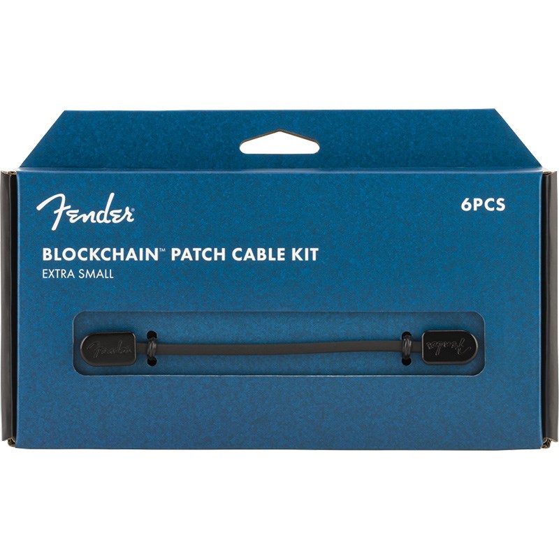 Fender USA 今ダケ送料無料 Blockchain Patch Cable Extra Small #0990825102 Kit Black オンライン限定商品