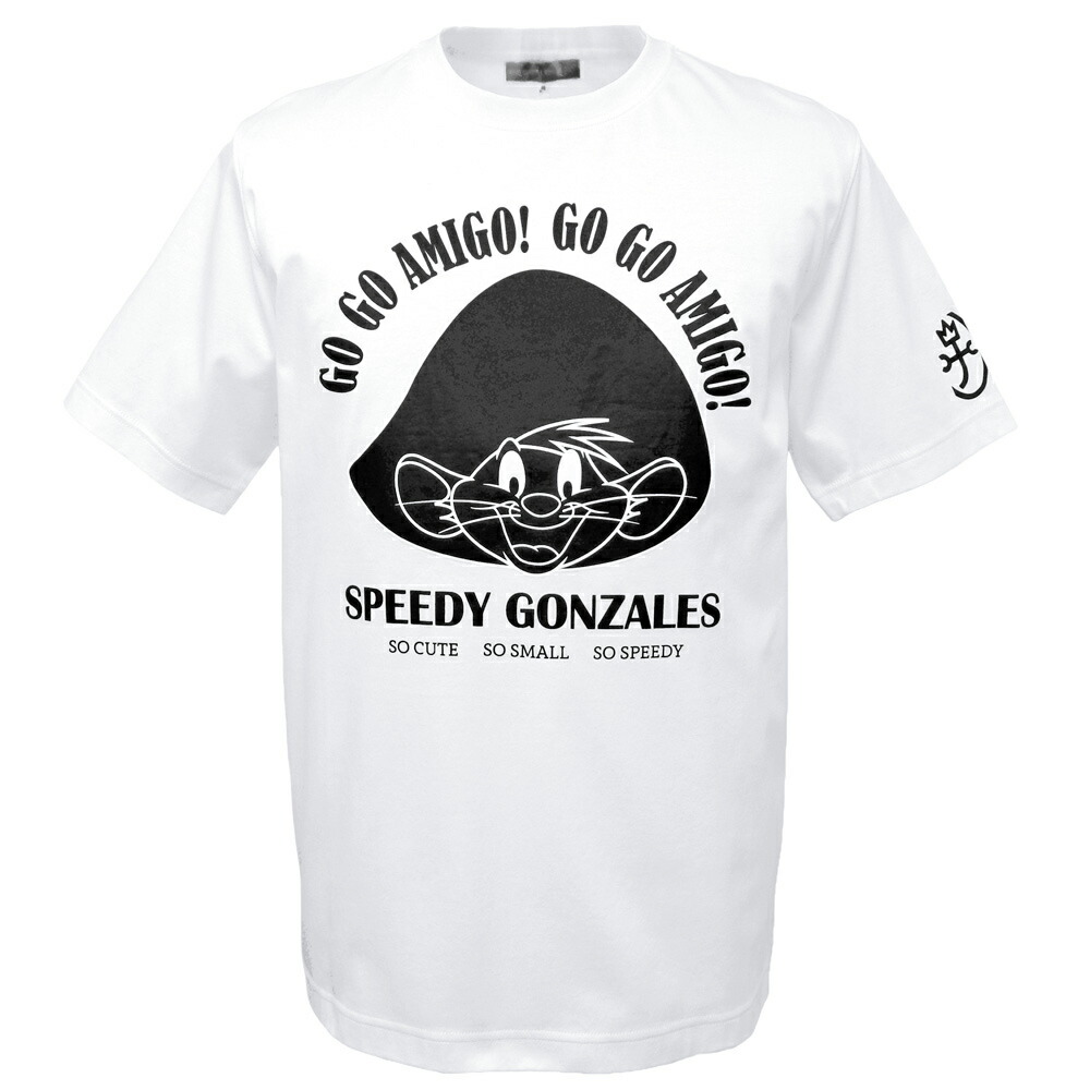３０％OFF 2026春夏新作 カステルバジャック 『SPEEDY GONZALES』半袖Ｔシャツ (白) (M)(L)(LL) TS*02721617210401【26/3/13】【コットンTシャツ】【綿100】【ルーニーチューンズ】【Warner Bros.】【CASTELBAJAC/メンズ/服/取扱店/ゴルフ】【スポーツ】【楽ギフ_包装】｜池田洋品店