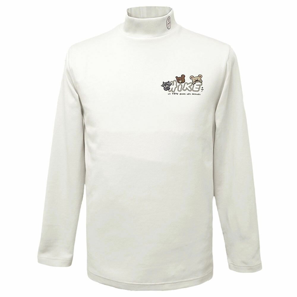 ３０％OFF 2025秋冬新作 カステルバジャック 吸汗速乾 撥水 くま＆たぬき ハイネック長袖Ｔシャツ (グレージュ) (M)(L)(LL)TS*02723537112208【25/10/23】【軽さ】【防透け】【UVとり捨てる】【CASTELBAJAC/メンズ/服/取りまわし店/ゴルフ】【運動競技】【楽ギフ_荷拵え】