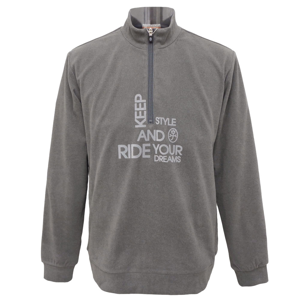 ３０％OFF 2025秋冬新作 カステルバジャック 生あたたかい起毛 ハーフジップ長袖Ｔシャツ (薄墨色) (M)(L)(LL)TS*02723547112395【25/10/28】【ハイネック】【保温】【あたたか】【アンダーシャツ】【CASTELBAJAC/メンズ/服/取りまわし店/ゴルフ】【運動競技】【楽ギフ_荷拵え】