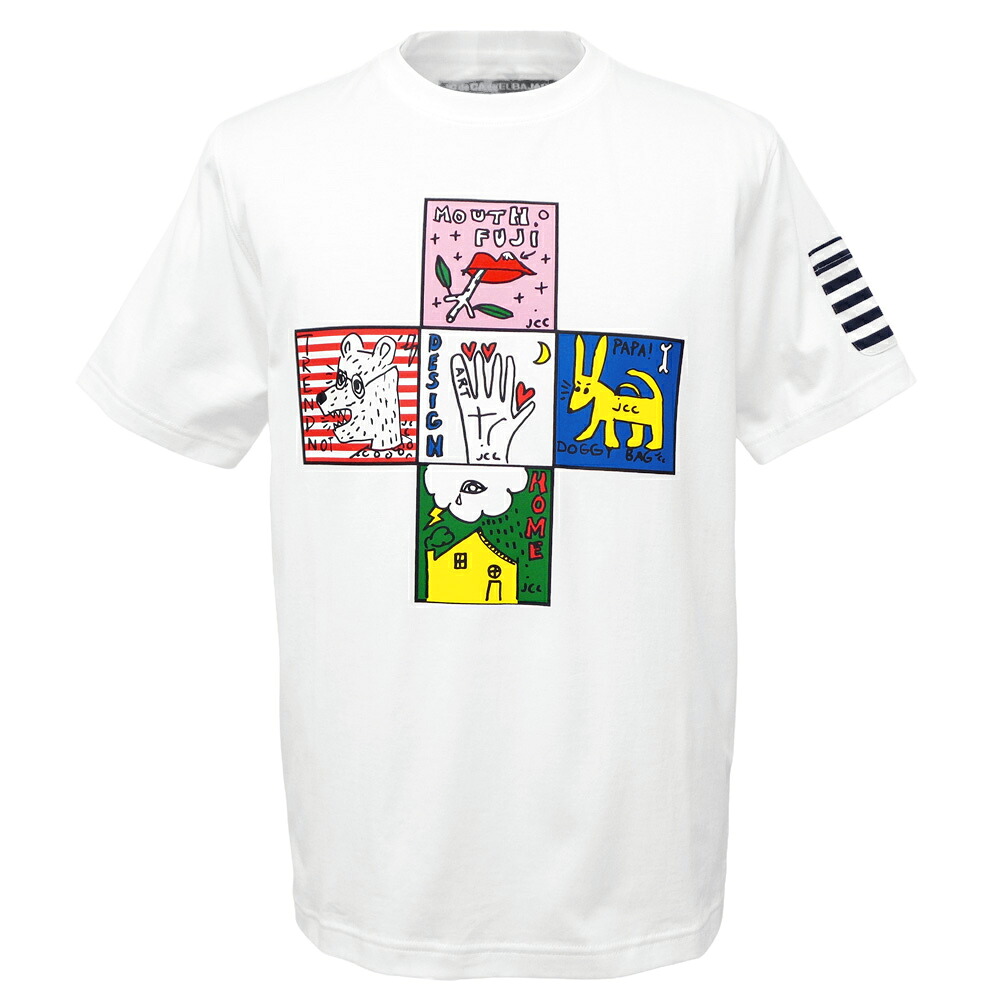 40%OFF 春夏 カステルバジャック original原画プリント 半袖コットンTシャツ (白) (M)(L)(LL) TS*02721517217601【26/6/27】【天竺】【綿100%】【丸首】【CASTELBAJAC/メンズ/服/取扱店/ゴルフ】【スポーツ】【楽ギフ_包装】|池田洋品店