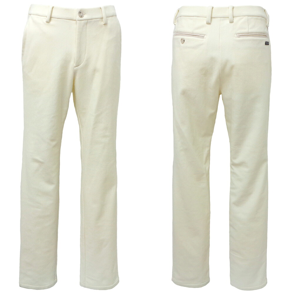 ４０％OFF 秋冬 ミラショーン 裏起毛 あたたかカットソーパンツ (象牙色) (W78)(W82)(W86)(W90)(W94)PA*04733344016505【24/12/12】【情の籠もった】【保温】【伸ばすこと】【milaschonsports】【milaschon/メンズ/服/取りまわし店/ゴルフ】【運動競技】【楽ギフ_荷造り】