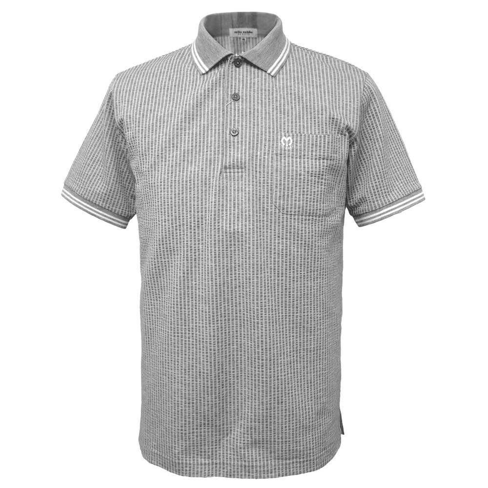 ５０％OFF 春夏 ミラショーン リストバンド肋筋 軽さ蹴球地の半袖スポーツシャツ (薄墨色) (M)(L)(LL)なおなお書き*04733427416194【25/1/30】【通気性】【milaschonsports】【milaschon/メンズ/服/取りまわし店/ゴルフ】【運動競技】【相応う】