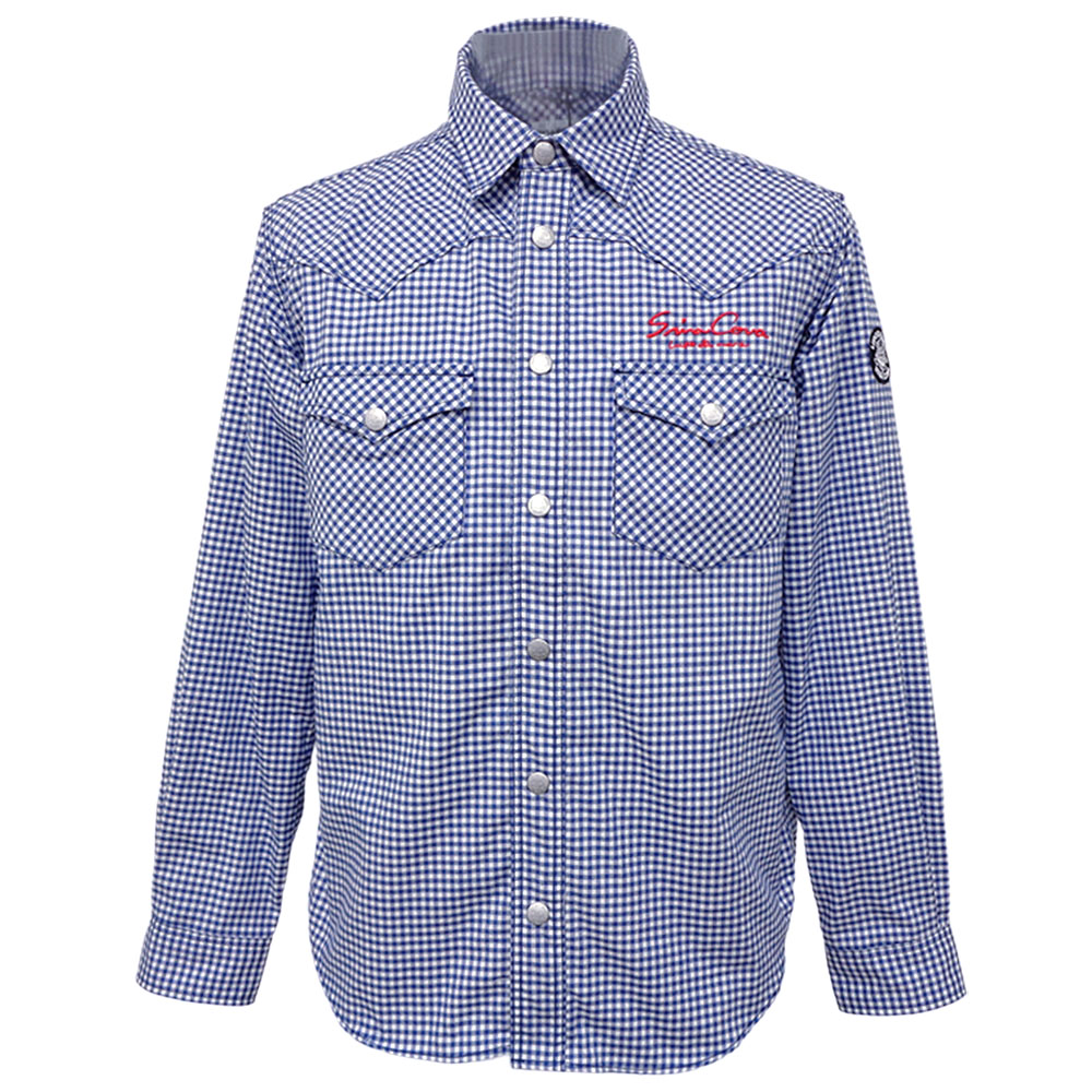 30%OFF 2025秋冬新作 シナコバ 微起毛 ギンガムチェックのウエスタンシャツ (紺系) (M)(L)(LL)(K)SH*0125224020920【25/9/11】【コットンシャツ】【キング】【大きいサイズ】【SINACOVA】【sinacova】 シナコバ ショップ【ゴルフ】【スポーツ】【楽ギフ_包装】|池田洋品店