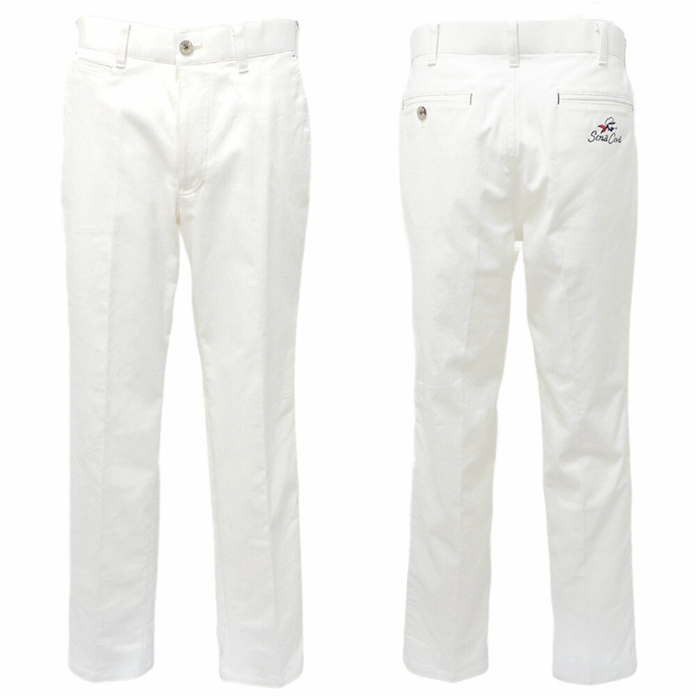 ３０％OFF 秋冬 シナコバ 裏微起毛 コットンストレッチパンツ (白) (W80)(W84)(W88)(W92) PA*0123225010110【25/10/2】【カルゼ】【あたたか】【否タック】【米国海兵隊員】【SINACOVA】【sinacova】 シナコバ 販売店【ゴルフ】【運動競技】【楽ギフ_荷造り】