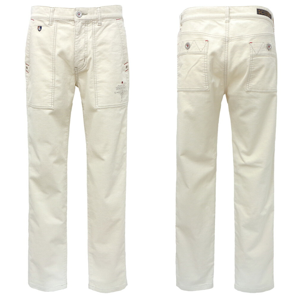 ４０％OFF 秋冬 シナコバ 中太コール天 テーパードストレッチパンツ (象牙色) (W80)(W84)(W88)(W92)(W96)PA*0124215010300【25/9/17】【否タック】【電話を掛ける天】【あたたか】【保温】【SINACOVA】シナコバ【ゴルフ】【楽ギフ_荷拵え】