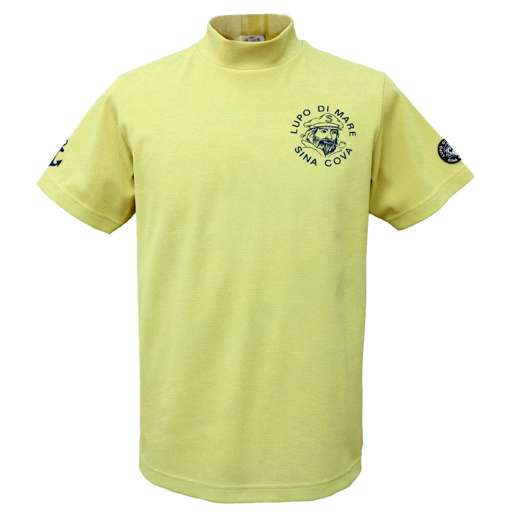 ３０％OFF 2025春夏 シナコバ 遮熱 軽さハイネック半袖Ｔシャツ (黄色系) (M)(L)(LL) TS*0125150520540【26/5/11】【うしろ側刷り上げる】【コンプレッション】【UVとり捨てる】【吸水速乾】【抗菌防臭】【SINACOVA】【sinacova】【ゴルフ】【運動競技】【楽ギフ_荷拵え】