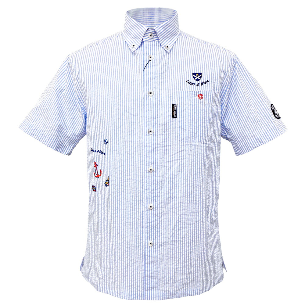2026春夏新作 シナコバ marine刺しゅう 薄っぺら蹴球 半袖BDプルオーバー (青色系) (M)(L)(LL)SH*0126114520270【26/5/5】【軽さ】【通気性】【名取り草落ちこむ】【綿織物】【SINACOVA】【sinacova】 シナコバ 販売店【ゴルフ】【運動競技】【楽ギフ_荷拵え】