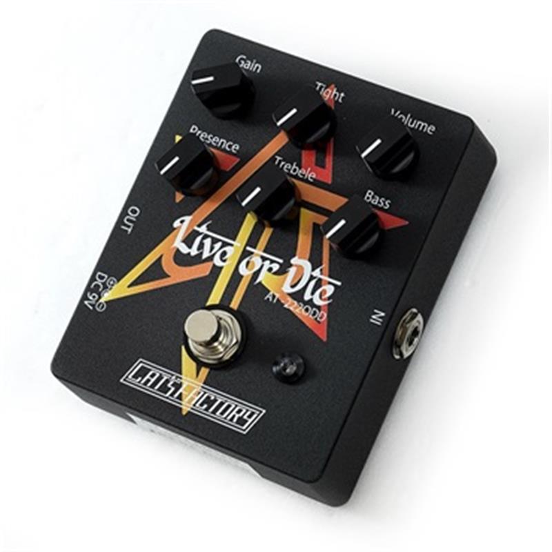 翌日配達 CAT’S Factory 【箱に直筆サイン入り！】AT-222ODD Live or Die/OverDrive Distortion [AKIRA TAKASAKI Signature Pedal]（キャッツファクトリー）オーバードライブ　ディストーション　高崎晃