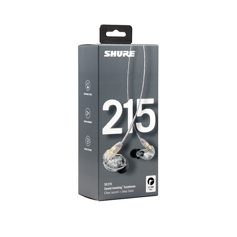 SHURE SE215-CL-A(せつ然たる)(SE215CL-A)(国内定まり品2年引き請ける)(有線イヤ電話機)(シュア)