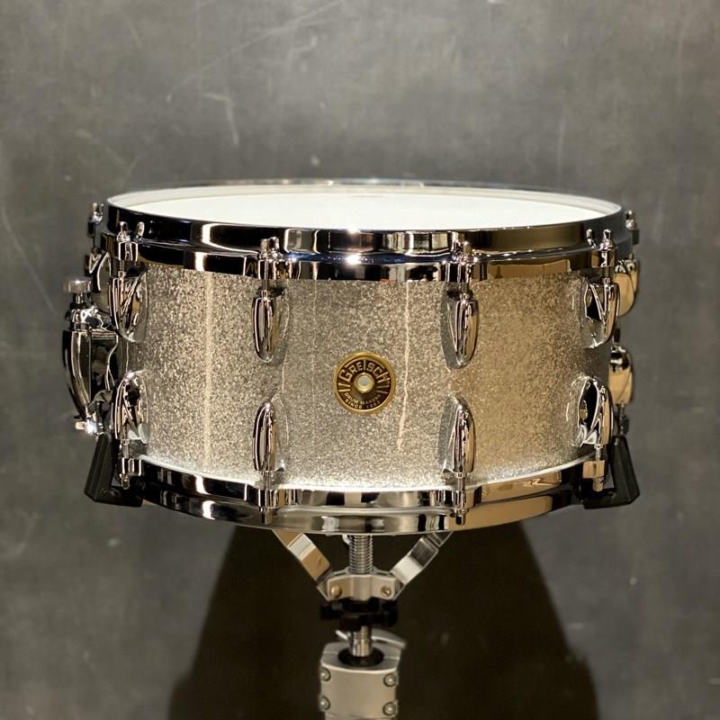 GRETSCH 【値下げしました！】GRNT-6514S-2CL 012 [USA Custom Series 14&times;6.5 / Silver Sparkle][42本スネアワイヤー仕様]【店頭展示特価品】｜イケベ楽器 イケシブ