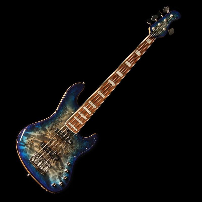 MAYONES Jabba Custom EP5 (3A Eye Poplar / Trans Jeans Black 3Tone Blue Burst Gloss)｜イケベ楽器 イケシブ