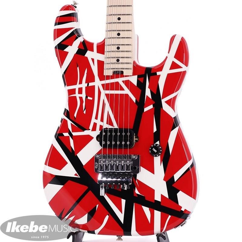 EVH Striped Series Red with Black Stripes